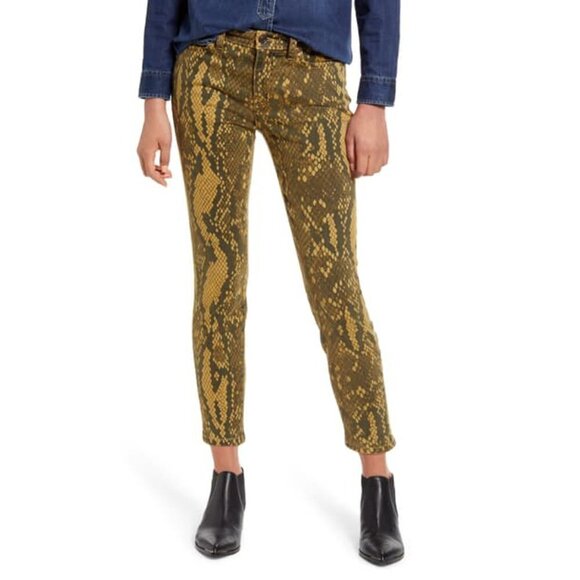 NWT Current | Elliott python print skinny crop jeans, 27 - Picture 4 of 16
